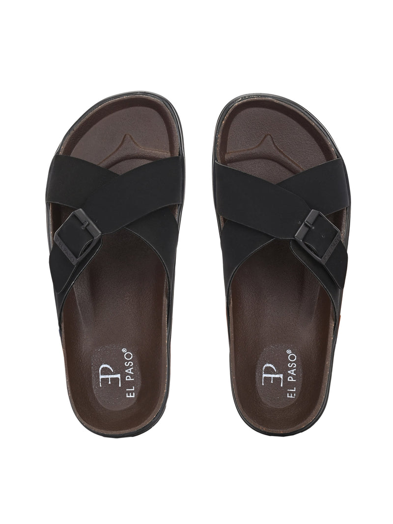 El Paso Women Open Toe Flats with Buckles-7