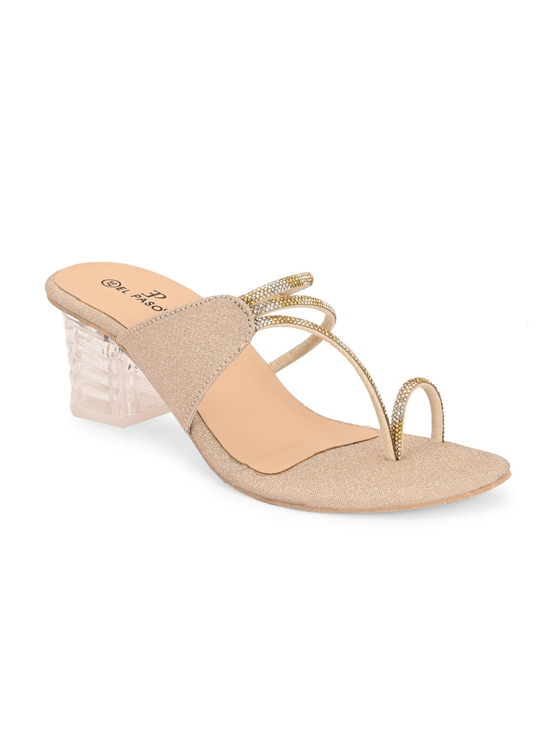 El Paso Women Open Toe Block Heel Sandals-1