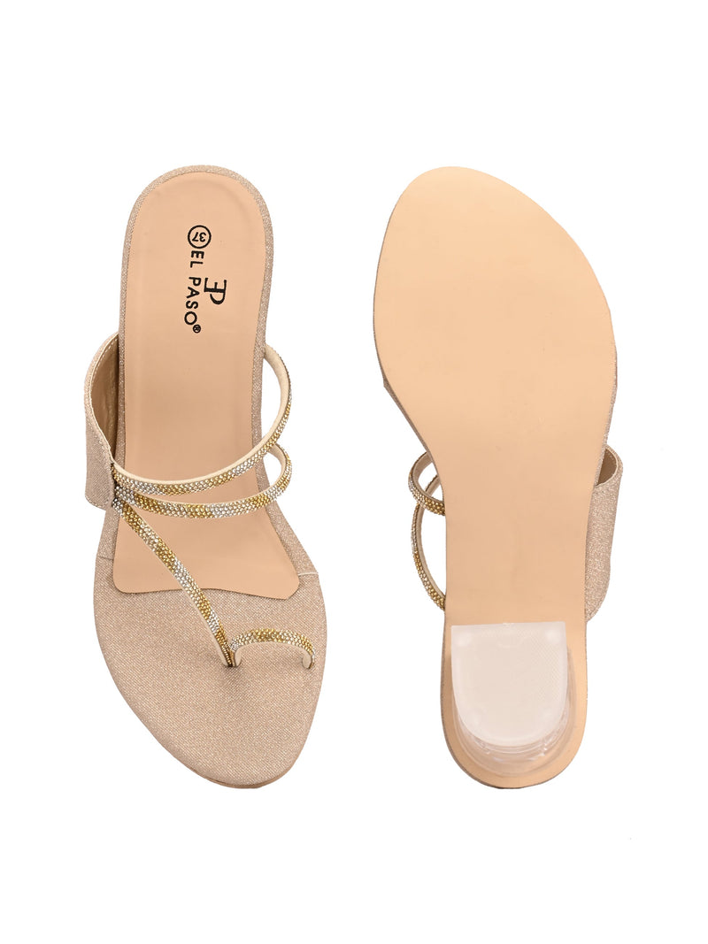El Paso Women Open Toe Block Heel Sandals-5