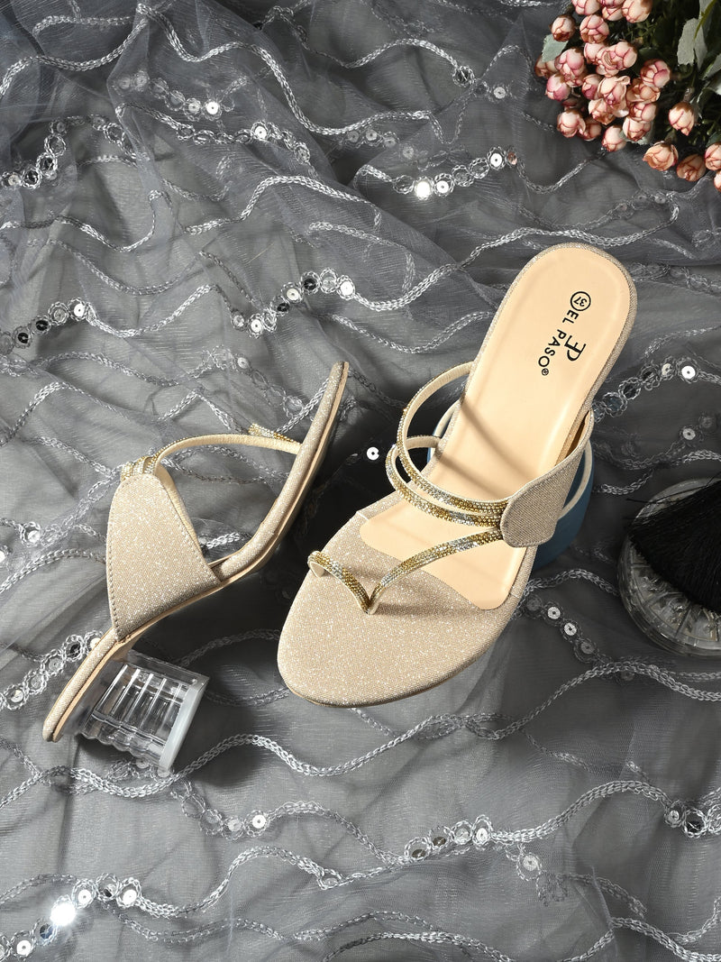 El Paso Women Open Toe Block Heel Sandals-8