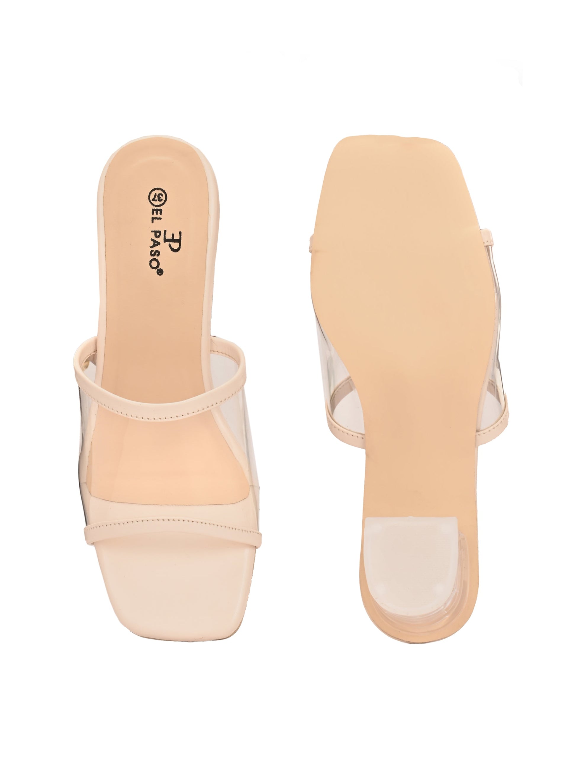 El Paso Women Open Toe Block Heel Sandals-6