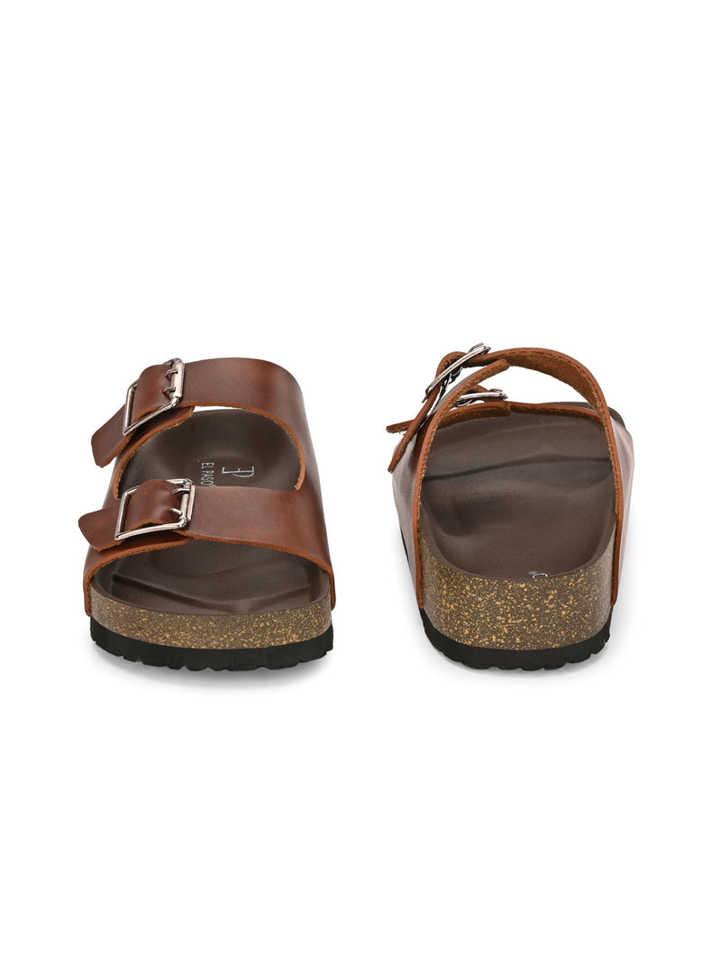 El Paso Women One Toe Flats with Buckles-5