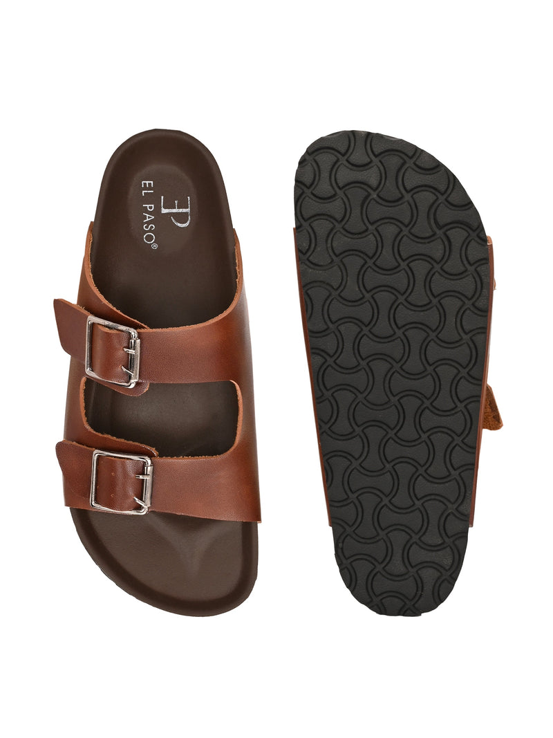 El Paso Women One Toe Flats with Buckles-6