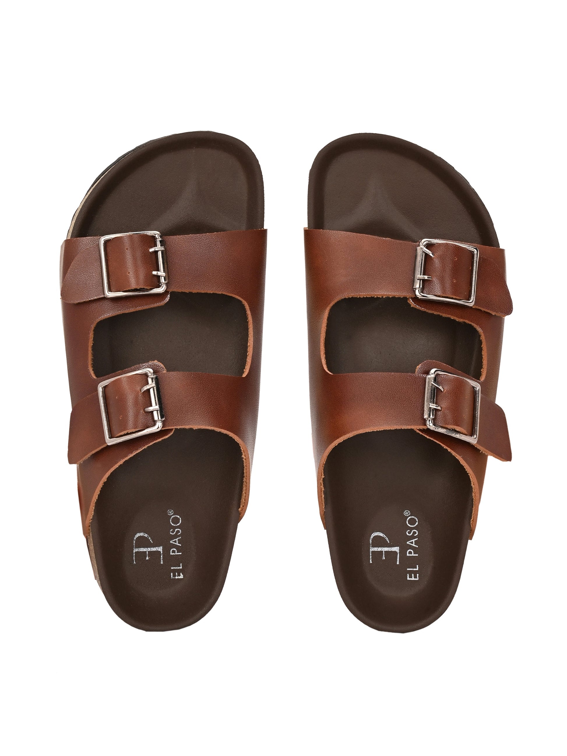 El Paso Women One Toe Flats with Buckles-7
