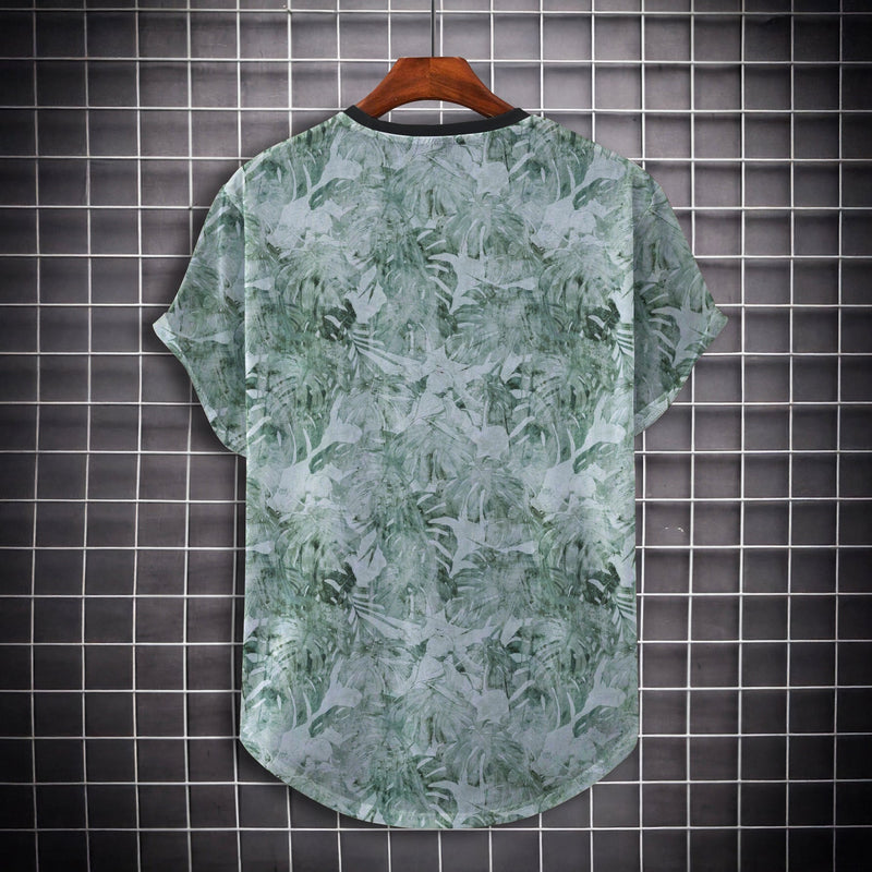 GREEN TEXTURED LEAVES LONGLINE