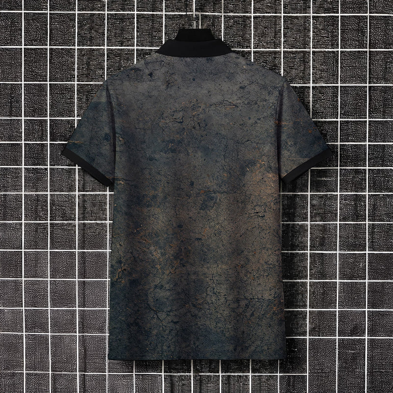 GOLDEN EMPIRE ZIPPER POLO T-SHIRT