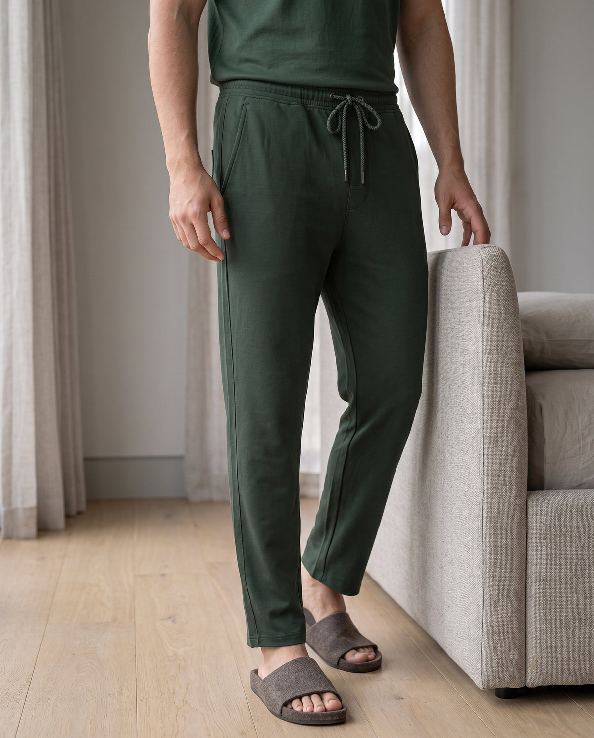 Urbanite Bamboo Pant  (Dark Green)