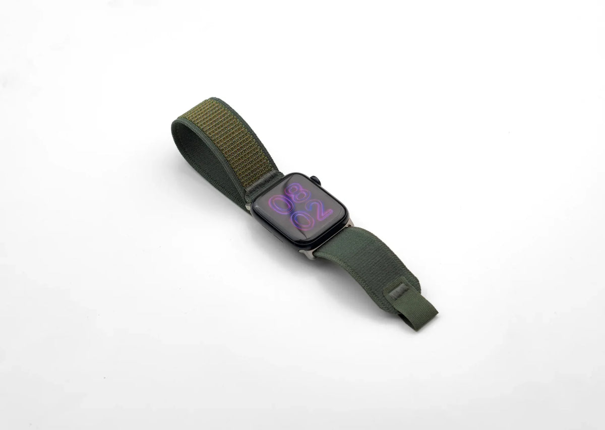 Dark Green Trail loop Apple Watch Strap