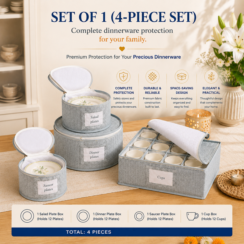 Dinnerware Storage Organizer Set