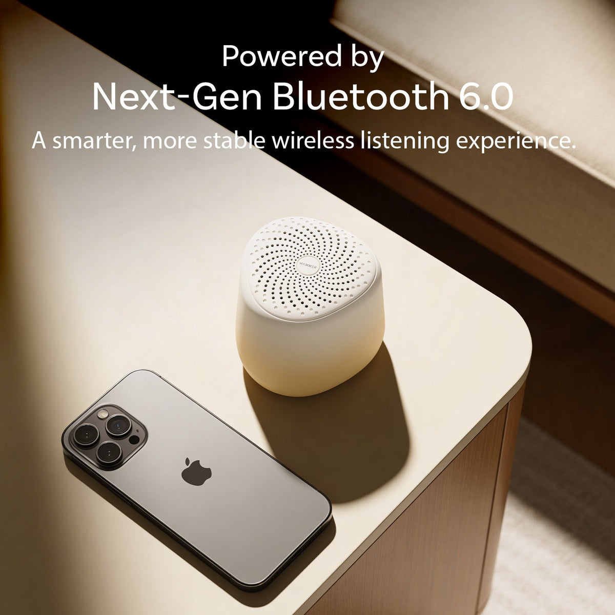 HAMMER Drop Sunrise 5W Portable Speaker with Bluetooth 6.0 & Up to 32H Playtime Beige-6