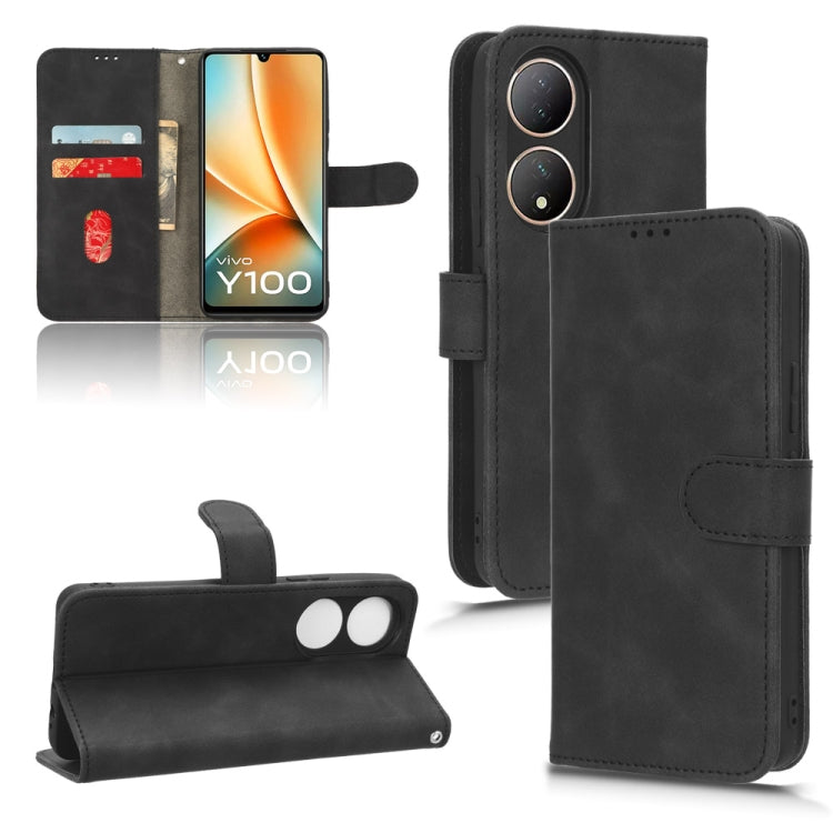 Skin Feel Magnetic Flip Leather Phone Case, For vivo S17 5G, For vivo Y100 5G-10
