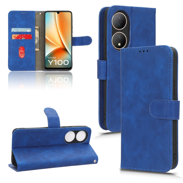 Skin Feel Magnetic Flip Leather Phone Case, For vivo S17 5G, For vivo Y100 5G-11