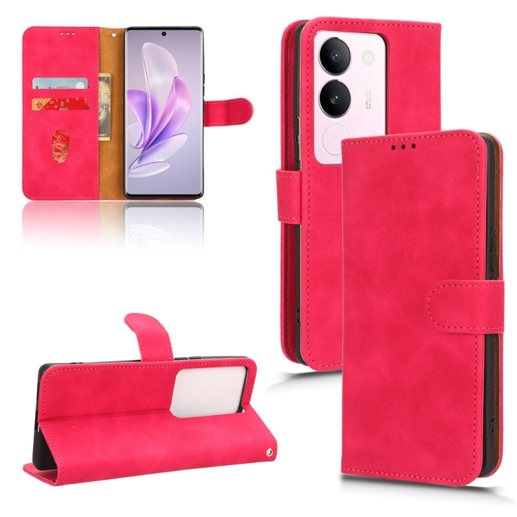 Skin Feel Magnetic Flip Leather Phone Case, For vivo S17 5G, For vivo Y100 5G-8