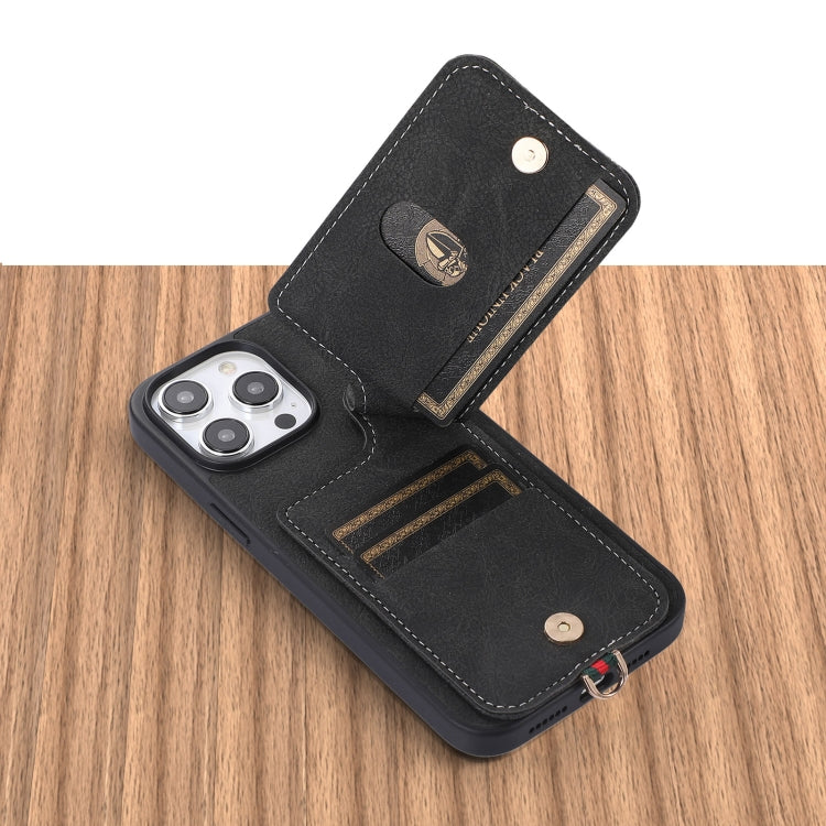 ABEEL Litchi Texture Card Bag PU Phone Case, For iPhone 14 Pro, For iPhone 14 Pro Max-6