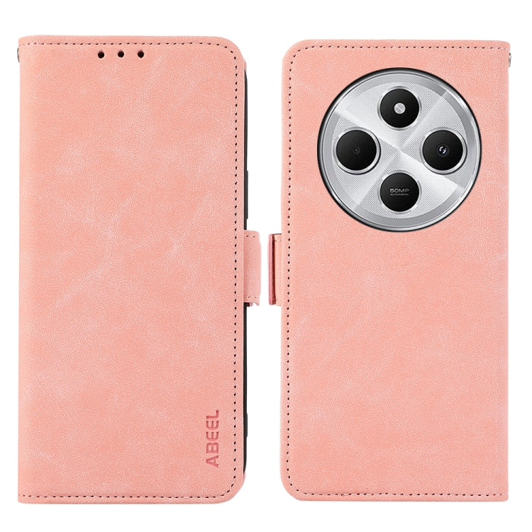 ABEEL Frosted Magnetic RFID Leather Phone Case, For Redmi 14C 4G