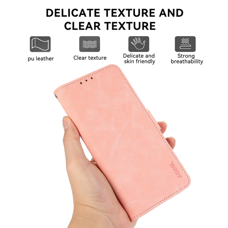 ABEEL Frosted Magnetic RFID Leather Phone Case, For Redmi 14C 4G-4