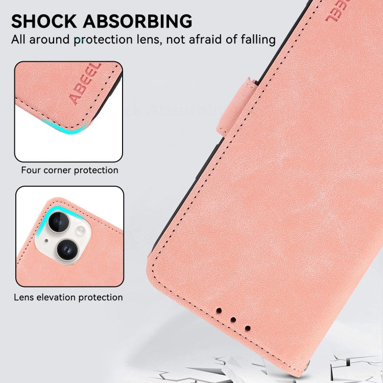 ABEEL Frosted Magnetic RFID Leather Phone Case, For Redmi 14C 4G-5