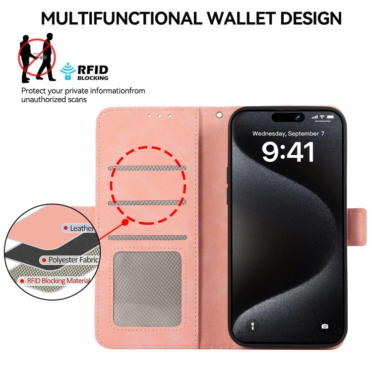 ABEEL Frosted Magnetic RFID Leather Phone Case, For Redmi 14C 4G-7