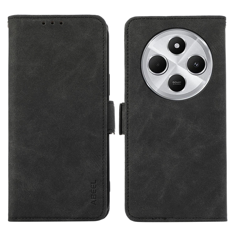 ABEEL Frosted Magnetic RFID Leather Phone Case, For Redmi 14C 4G-9