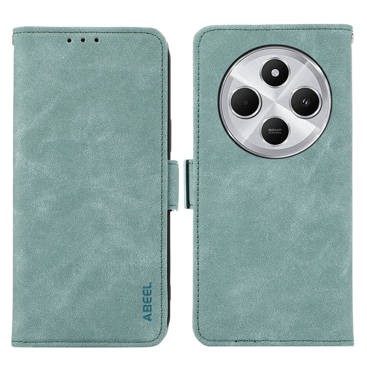 ABEEL Frosted Magnetic RFID Leather Phone Case, For Redmi 14C 4G-12