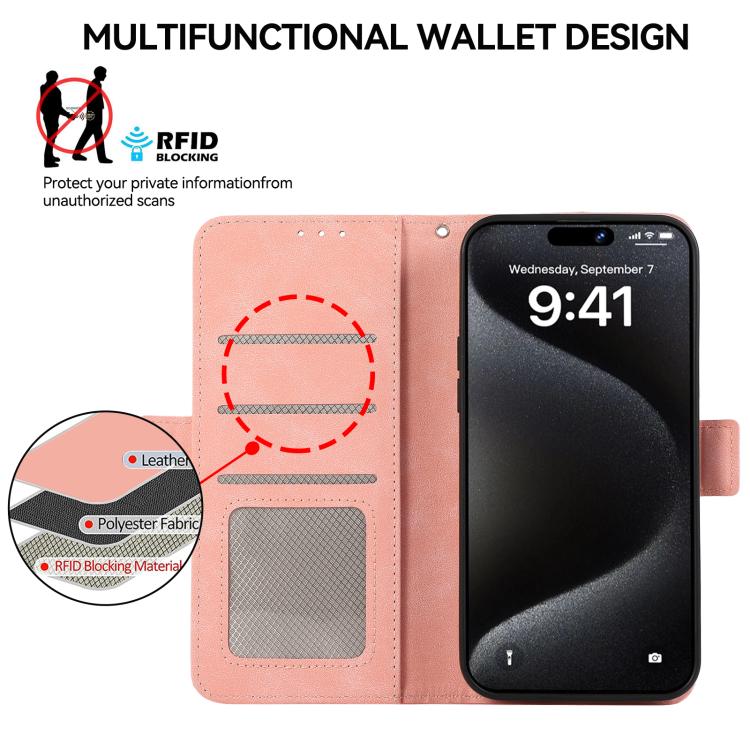 ABEEL Frosted Magnetic RFID Leather Phone Case, For Redmi Note 17 4G Global 169.7mm, For Redmi K100 Pro Max/Poco F9 Ultra 5G, For Redmi K100 Pro 5G/Poco F9 Pro 5G, For Redmi 17 5G / 4G Global 170mm-7