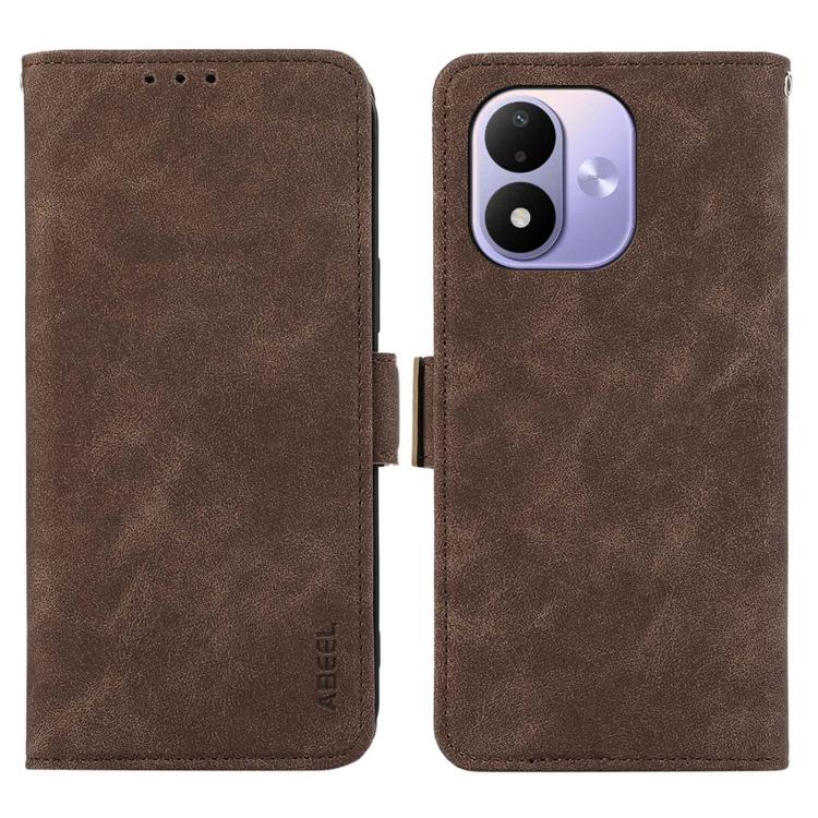 ABEEL Frosted Magnetic RFID Leather Phone Case, For Redmi Note 17 4G Global 169.7mm, For Redmi K100 Pro Max/Poco F9 Ultra 5G, For Redmi K100 Pro 5G/Poco F9 Pro 5G, For Redmi 17 5G / 4G Global 170mm-14