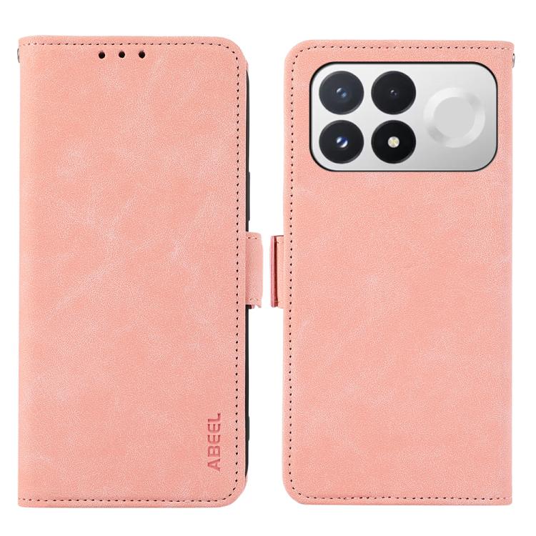 ABEEL Frosted Magnetic RFID Leather Phone Case, For Redmi Note 17 4G Global 169.7mm, For Redmi K100 Pro Max/Poco F9 Ultra 5G, For Redmi K100 Pro 5G/Poco F9 Pro 5G, For Redmi 17 5G / 4G Global 170mm-21