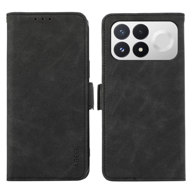 ABEEL Frosted Magnetic RFID Leather Phone Case, For Redmi Note 17 4G Global 169.7mm, For Redmi K100 Pro Max/Poco F9 Ultra 5G, For Redmi K100 Pro 5G/Poco F9 Pro 5G, For Redmi 17 5G / 4G Global 170mm-22