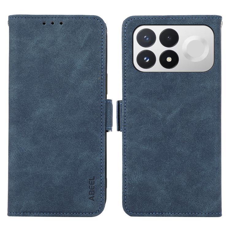 ABEEL Frosted Magnetic RFID Leather Phone Case, For Redmi Note 17 4G Global 169.7mm, For Redmi K100 Pro Max/Poco F9 Ultra 5G, For Redmi K100 Pro 5G/Poco F9 Pro 5G, For Redmi 17 5G / 4G Global 170mm-23