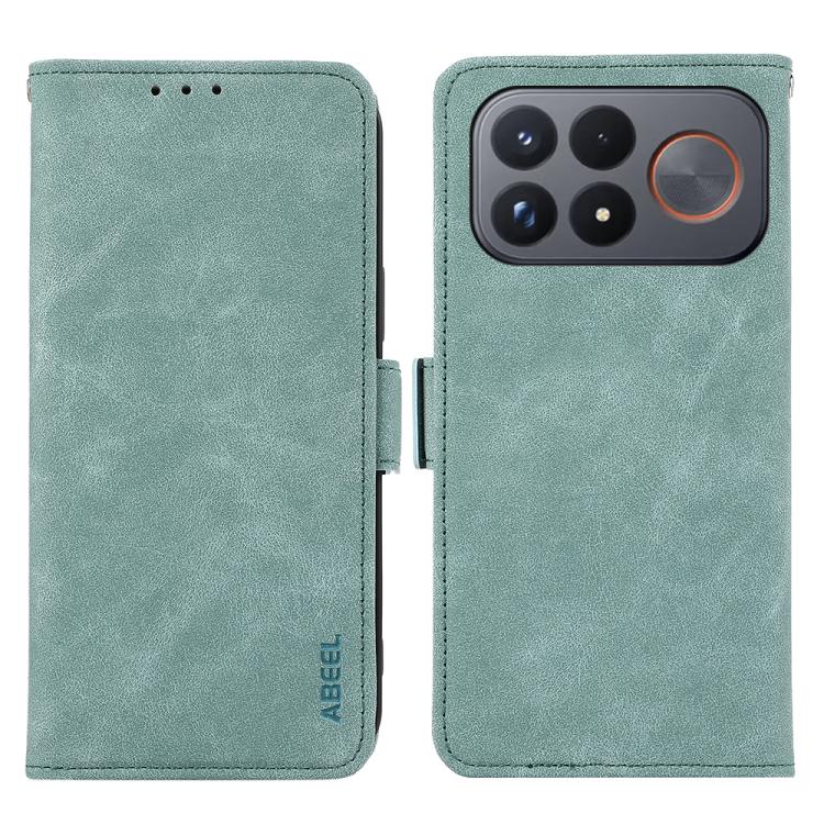 ABEEL Frosted Magnetic RFID Leather Phone Case, For Redmi Note 17 4G Global 169.7mm, For Redmi K100 Pro Max/Poco F9 Ultra 5G, For Redmi K100 Pro 5G/Poco F9 Pro 5G, For Redmi 17 5G / 4G Global 170mm-19