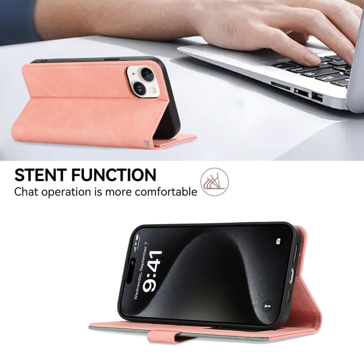 ABEEL Color Block Magnetic RFID Leather Phone Case, For Redmi 14C 4G-6