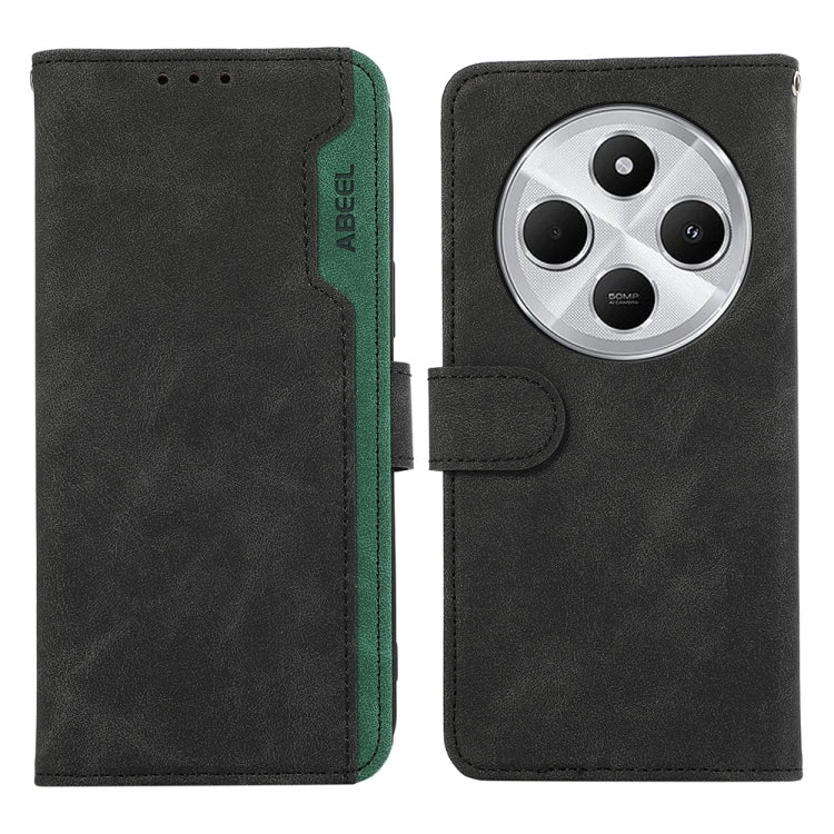 ABEEL Color Block Magnetic RFID Leather Phone Case, For Redmi 14C 4G-9