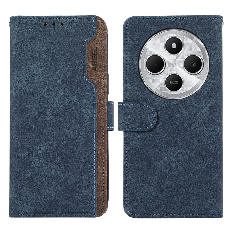 ABEEL Color Block Magnetic RFID Leather Phone Case, For Redmi 14C 4G-10