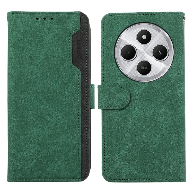 ABEEL Color Block Magnetic RFID Leather Phone Case, For Redmi 14C 4G-11