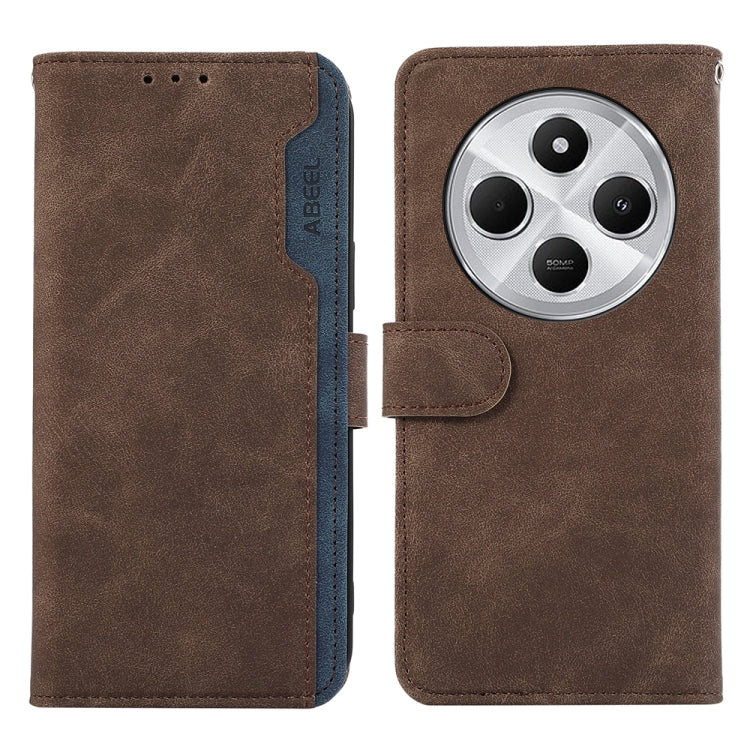 ABEEL Color Block Magnetic RFID Leather Phone Case, For Redmi 14C 4G-13