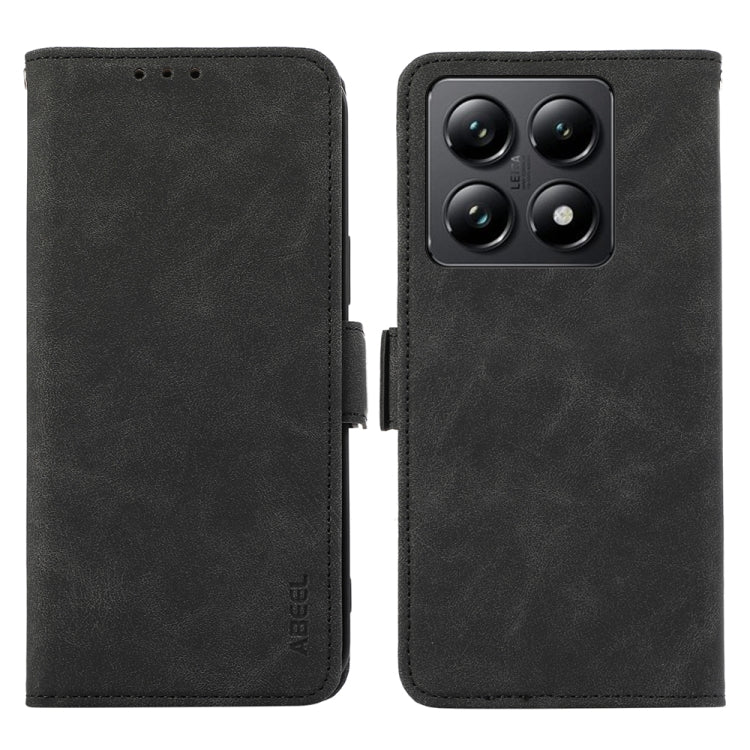 ABEEL Frosted Magnetic RFID Leather Phone Case, For Xiaomi 14T Pro, For Xiaomi 14T-9