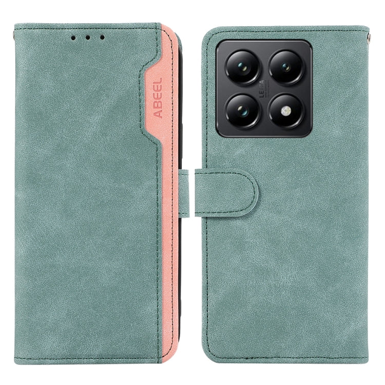 ABEEL Color Block Magnetic RFID Leather Phone Case, For Xiaomi 14T Pro, For Xiaomi 14T-12