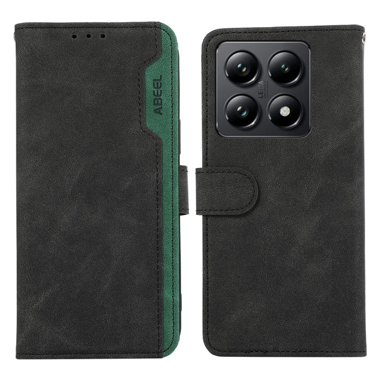 ABEEL Color Block Magnetic RFID Leather Phone Case, For Xiaomi 14T Pro, For Xiaomi 14T-15