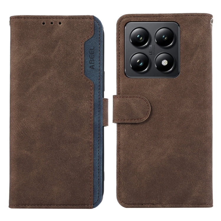 ABEEL Color Block Magnetic RFID Leather Phone Case, For Xiaomi 14T Pro, For Xiaomi 14T-19