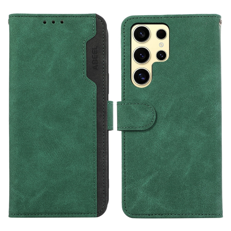 ABEEL Color Block Magnetic RFID Leather Phone Case, For Samsung Galaxy S25 Ultra 5G-10