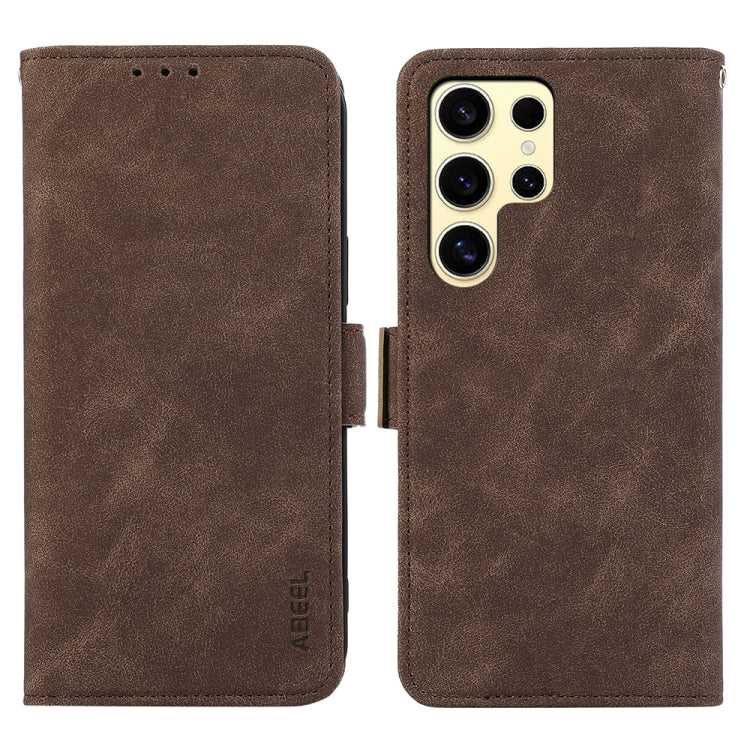 ABEEL Frosted Magnetic RFID Leather Phone Case, For Samsung Galaxy S25 Ultra 5G-12