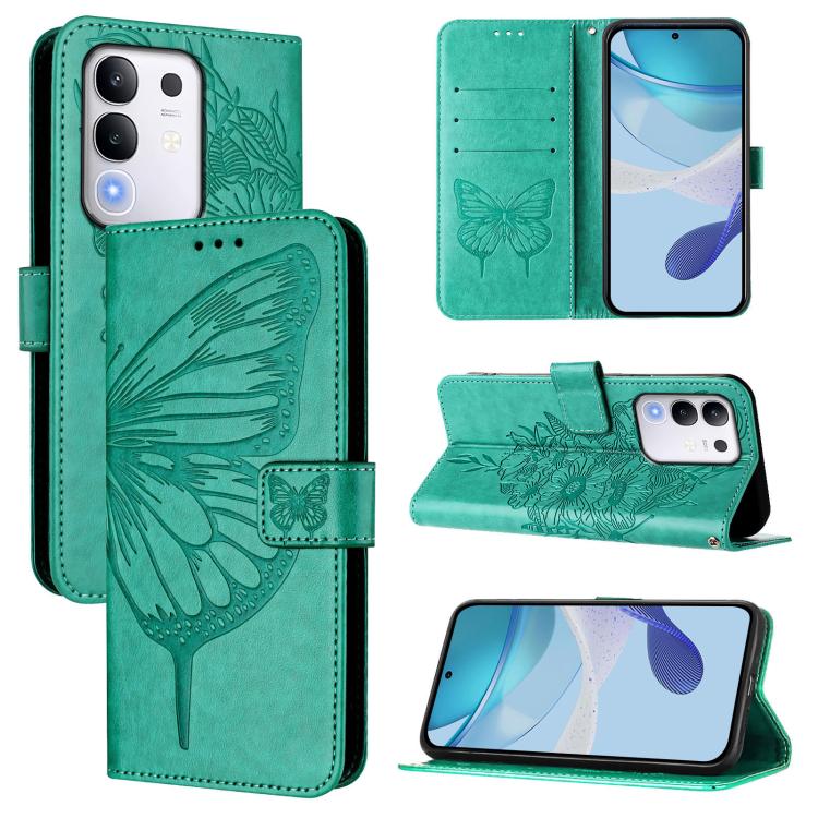 Embossed Butterfly Leather Phone Case, For vivo Y29 4G Global, For vivo V50 Global-10