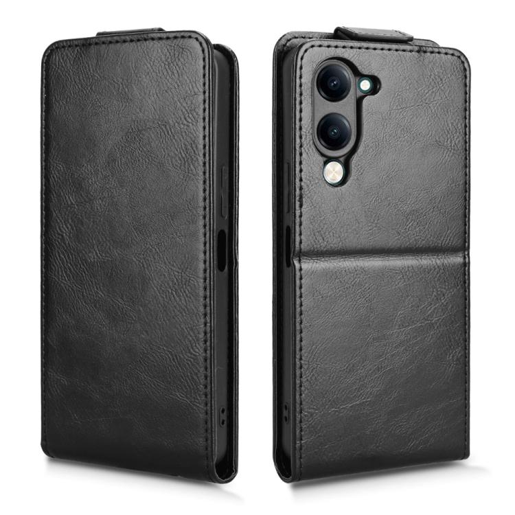 Magnetic Vertical Flip Leather Phone Case with Buckle, For vivo Y04 4G / Y29s 5G-2