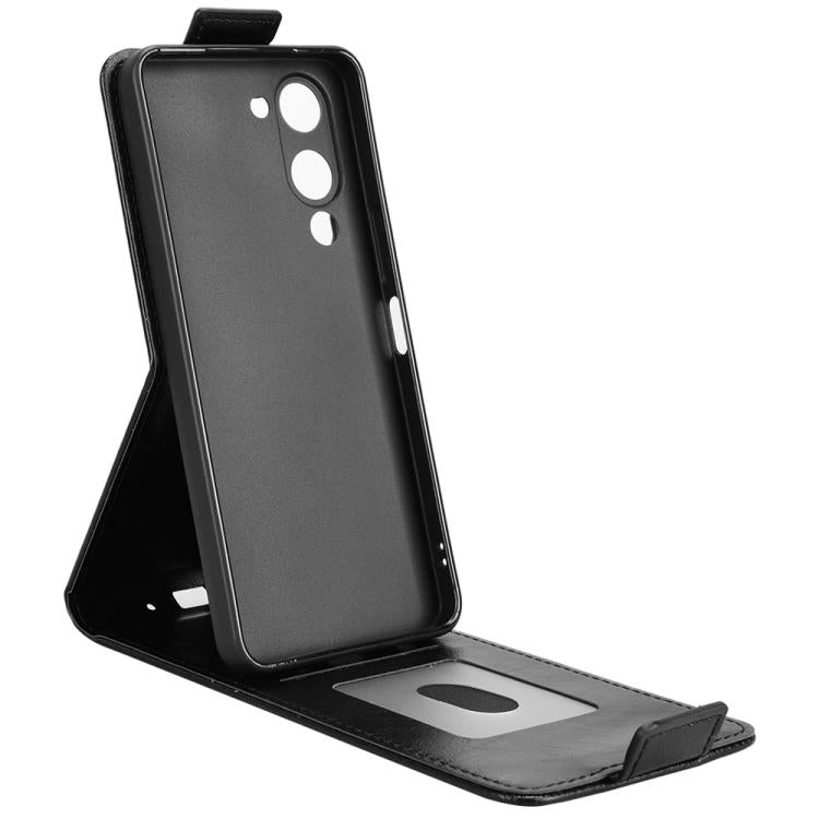 Magnetic Vertical Flip Leather Phone Case with Buckle, For vivo Y04 4G / Y29s 5G-3