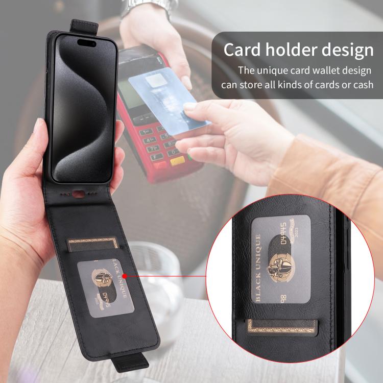 Magnetic Vertical Flip Leather Phone Case with Buckle, For vivo Y04 4G / Y29s 5G-7