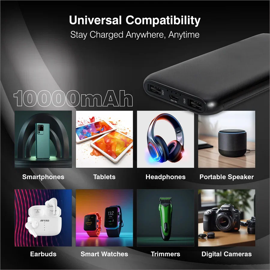 ERD PB-10KE Power Bank 10000 mAh (12W)
