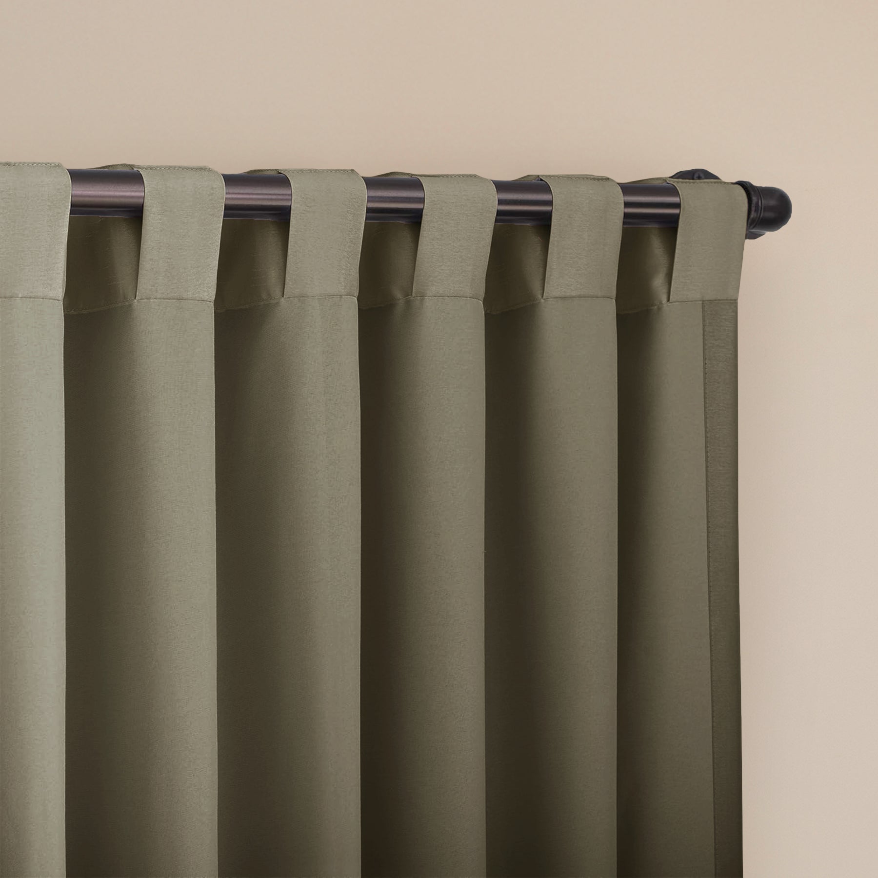 Fort Essential - Back Tab Blackout Curtain (English Grey)