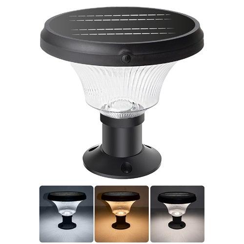 Pillar Light For House | Solar Round Pillar Light 143 Led