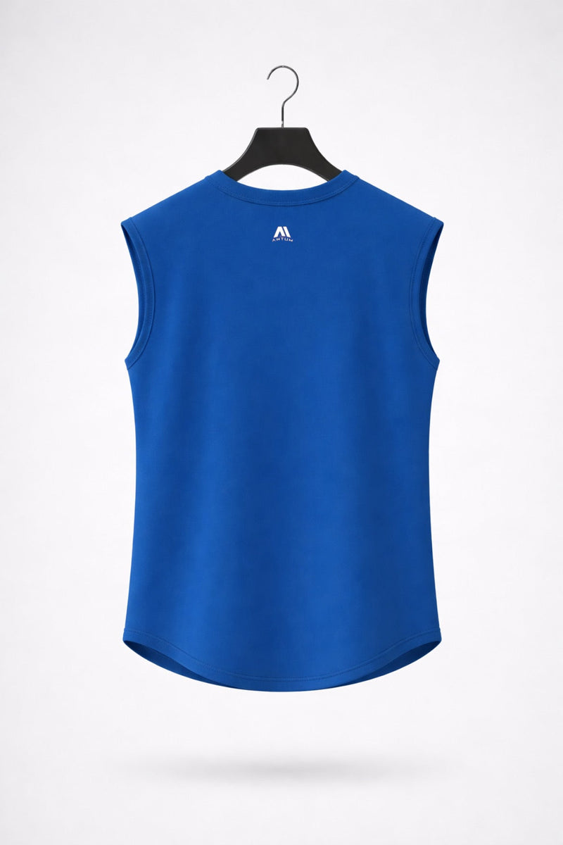 Royal Blue Drop Shoulder Sleeveless