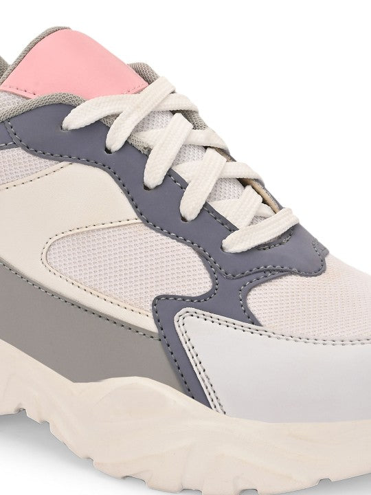 El Paso Women Colourblocked Lightweight Sneakers-5